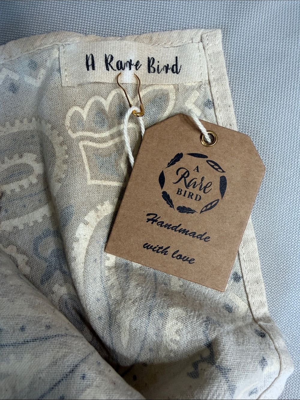 NWT Vintage Lace Hand Painted Butterfly Bandana Scarf Cream Pink A Rare Bird - Picture 3 of 7